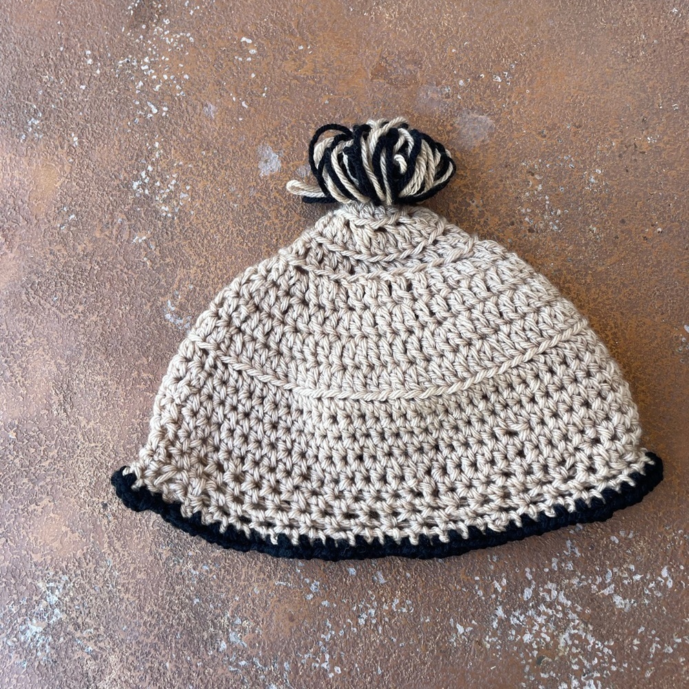 Handmade knit beanie